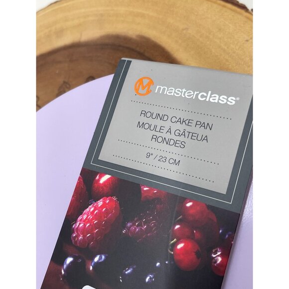 Master Class 9" Round Cake Pan Non-Stick Heavy Gauge Steel Dishwasher Safe New ! - Picture 3 of 6